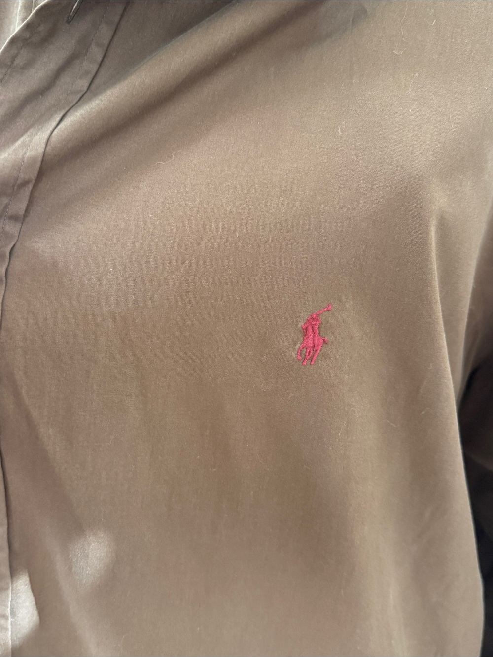 Vintage Chocolate Brown Button Down - Picture 9 of 9